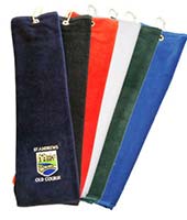Personalised Turnberry Tri-Fold Golf Towel