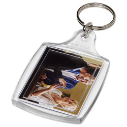 Classic Promotional Plastic Keyring With Split Ring