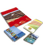 Davos budget card-covered branded wiro notebooks